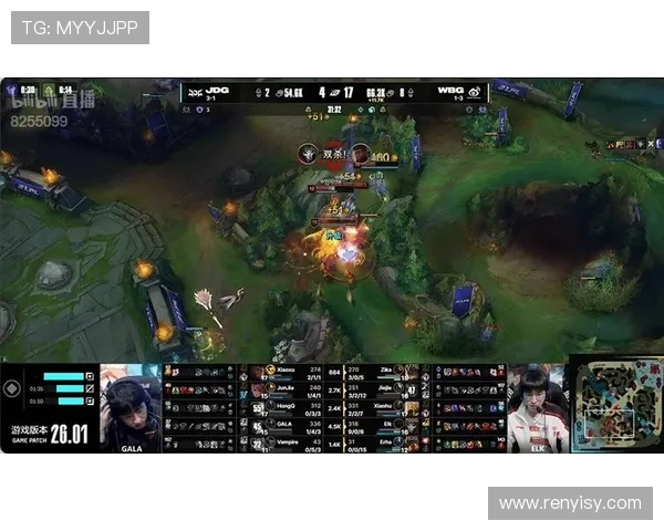 WBG鏖战JDG巅峰对决引爆赛场激情强强对抗再掀电竞狂潮